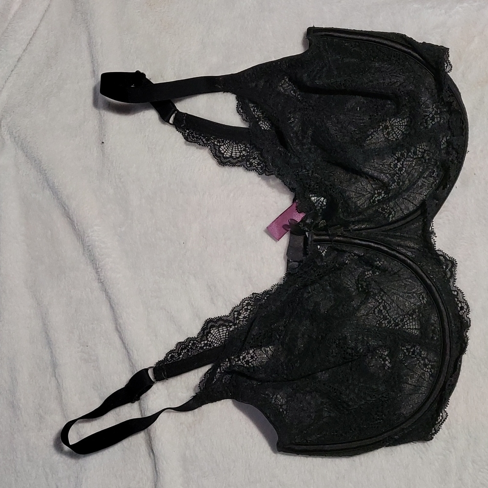 COPY - Black lace Adore Me bra